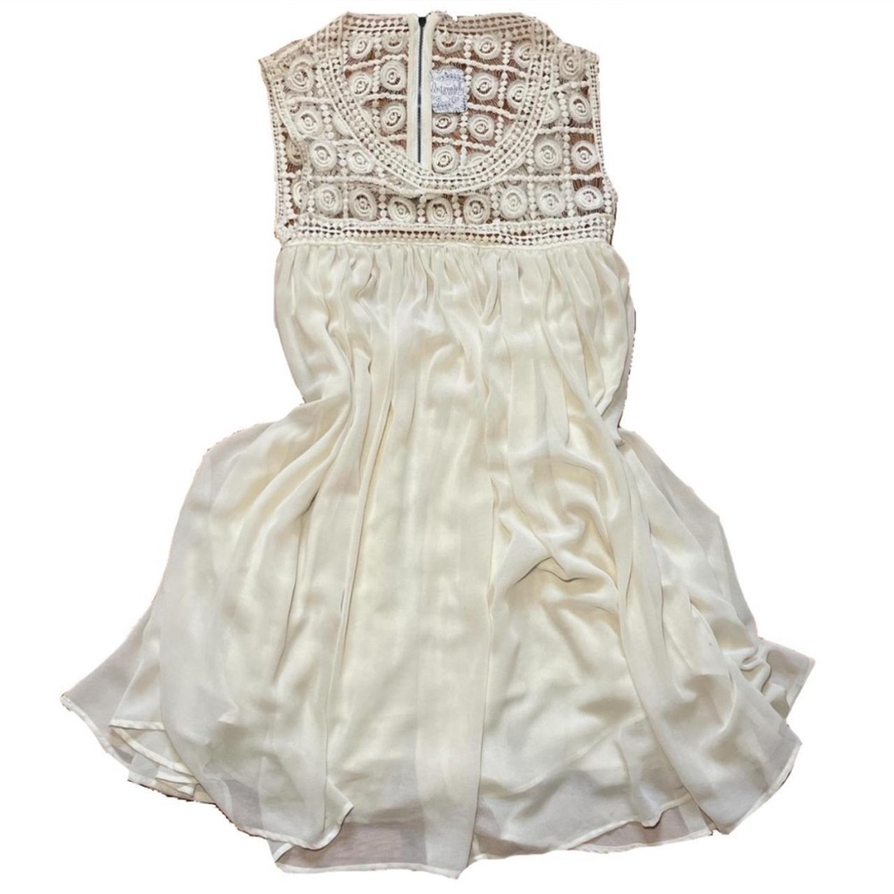 Free People Intimately boho chic cream dress